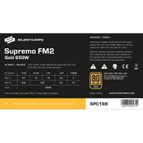 SilentiumPC Supremo FM2 Gold 650W, PC-Netzteil schwarz, 4x PCIe, 650 Watt