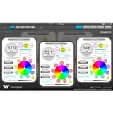 Thermaltake Pure Plus 12 RGB Radiator Fan TT Premium Edition, Gehäuselüfter schwarz, 3er Set, 1x Controller, 120 mm
