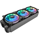 Thermaltake Riing Duo 12 RGB Radiator Fan 3 Pack, Gehäuselüfter schwarz, 3er Set, 1x Controller, 120 mm