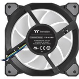 Thermaltake Riing Quad 12 RGB Radiator Fan TT Premium Edition 3 Pack, Gehäuselüfter schwarz, 3er Set, 1x Controller, 120 mm