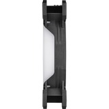 Thermaltake Riing Quad 12 RGB Radiator Fan TT Premium Edition 3 Pack, Gehäuselüfter schwarz, 3er Set, 1x Controller, 120 mm
