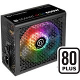Thermaltake Smart RGB 500W, PC-Netzteil schwarz, 2x PCIe, RGB, 500 Watt