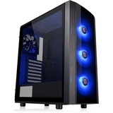 Thermaltake Versa J25 TG RGB, Tower-Gehäuse schwarz, Tempered Glass