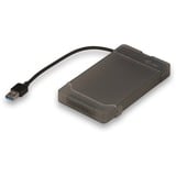 i-tec MySafe USB 3.0 Easy, Laufwerksgehäuse schwarz/transparent