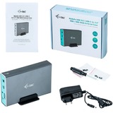 i-tec MySafe USB-C 3.1 Gen. 2 / USB 3.0, External case for 2x 2,5“ SATA HDD/SSD, Laufwerksgehäuse grau, RAID 0/1/JBOD Support