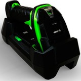 Zebra LI3678-ER, Barcode-Scanner anthrazit/grün, Kit mit USB-Kabel, Netzteil und Ladestation, ohne Netzkabel