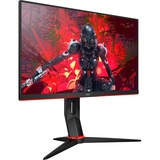 AOC 24G2ZU/BK, Gaming-Monitor 60 cm (24 Zoll), schwarz/rot, FullHD, AMD Free-Sync Premium, 240Hz Panel