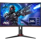 AOC C27G2ZE/BK, Gaming-Monitor 69 cm(27 Zoll), schwarz/rot, FullHD, Curved, HDMI, DisplayPort, 240Hz Panel