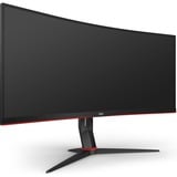 AOC CU34G2X/BK, Gaming-Monitor 86 cm (34 Zoll), schwarz, UWQHD, VA, AMD Free-Sync, Curved, 144Hz Panel