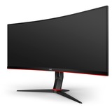 AOC CU34G2/BK, Gaming-Monitor 86 cm(34 Zoll), schwarz/rot, AMD Free-Sync, UWQHD, 100Hz Panel