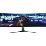 ASUS ROG Strix XG49VQ, Gaming-Monitor 124 cm (49 Zoll), schwarz, UWFHD, VA, Curved, AMD Free-Sync Premium Pro, 144Hz Panel