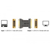 DeLOCK Adapter DVI 24+1 (Stecker) > DVI 24+5 (Buchse), EDID Emulator schwarz