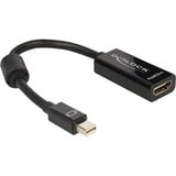 DeLOCK Adapter miniDisplayPort Stecker > HDMI Buchse schwarz, 12cm
