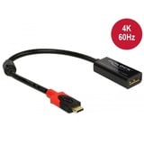 DeLOCK USB Adapter, USB-C Stecker > DisplayPort Buchse schwarz, 20cm, 4K 60Hz