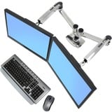 Ergotron LX Dual Side-by-Side Arm, Monitorhalterung silber/schwarz