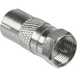 goobay Adapter F-Stecker auf Koaxial-Kupplung silber