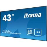 iiyama LE4340UHS-B1, Public Display schwarz, HDMI, Android, DVI, VGA, 4K