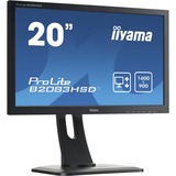 iiyama ProLite B2083HSD-B1, LED-Monitor 49.4 cm(19.5 Zoll), schwarz, DVI-D (HDCP), Sound, Pivot