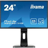 iiyama XB2481HS-B1, LED-Monitor 59.9 cm(23.6 Zoll), schwarz, HDMI, DVI-D (HDCP), Sound, Pivot