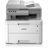 Brother DCP-L3550CDW, Multifunktionsdrucker grau/anthrazit, USB, LAN, WLAN, Scan, Kopie