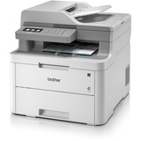 Brother DCP-L3550CDW, Multifunktionsdrucker grau/anthrazit, USB, LAN, WLAN, Scan, Kopie