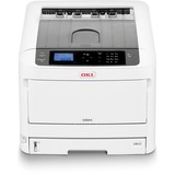 OKI C824n, LED-Drucker grau/schwarz, USB, LAN