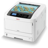 OKI C824n, LED-Drucker grau/schwarz, USB, LAN