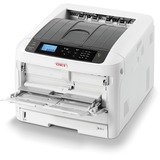 OKI C824n, LED-Drucker grau/schwarz, USB, LAN