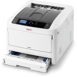 OKI C824n, LED-Drucker grau/schwarz, USB, LAN