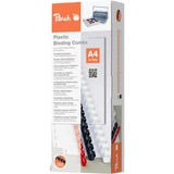 Peach Binderücken 6 mm A4 weiß, 100 Stück