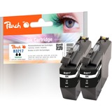 Peach Tinte Doppelpack schwarz PI500-220 kompatibel zu Brother LC-3217BK