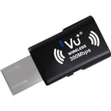 VU+ Wireless USB Adapter 300 Mbps incl. WPS Setup, WLAN-Adapter schwarz