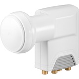goobay Quad Universal LNB 0,1dB weiß/grau