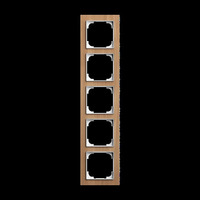 0 Abdeckrahmen 5-fach holz, Retail
