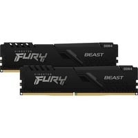 Kingston FURY DIMM 32 GB DDR4-3200 (2x 16 GB) Dual-Kit, Arbeitsspeicher schwarz, KF432C16BBK2/32, Beast, INTEL XMP