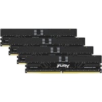 Kingston FURY DIMM 64 GB DDR5-6400 (4x 16 GB) Quad-Kit ECC, Arbeitsspeicher schwarz, KF564R32RBEK4-64, Renegade Pro, Registred, INTEL XMP, AMD EXPO