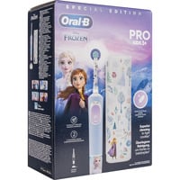 Oral-B Oral-B Vitality Pro 103 Kids Frozen mit Reiseetui, Elektrische Zahnbürste hellblau/weiß