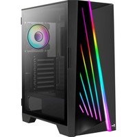 Aerocool Mirage-G-BK-v1, Tower-Gehäuse schwarz, Tempered Glass