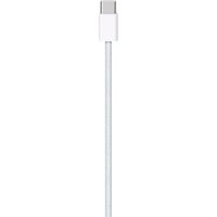 Apple USB Kabel, USB-C Stecker > USB-C Stecker weiß, 1 Meter, gesleevt