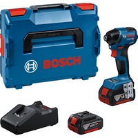Bosch Akku-Schlagschrauber GDR 18V-220 Professional, 18Volt blau/schwarz, 2x Li-Ion Akku 5,0Ah, Bluetooth, in L-BOXX