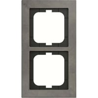 Busch-Jaeger Abdeckrahmen 2-fach, Abdeckung grau, Retail