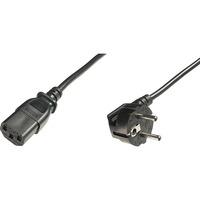 Assmann DIGITUS Netzkabel CEE 7/7 (Typ-F) 90ø gewin. - C13 St/Bu 1.8m