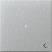 Gira Wippe Kontrollfenster und Symbol Steckdose für schaltbare Steckdosen aluminium, Retail