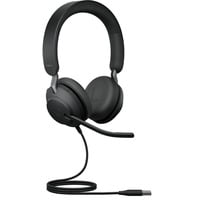 Jabra Evolve2 40 SE, Headset schwarz, Stereo, USB-A, UC