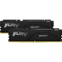 Kingston FURY DIMM 16 GB DDR5-5600 (2x 8 GB) Dual-Kit, Arbeitsspeicher schwarz, KF556C40BBK2-16, FURY Beast, INTEL XMP