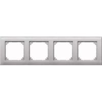 4011281895410 - Rahmen 4f alu mt M-PLAN Kst fGEB-K fUP-Installation Thermopl 486460 - Aluminium