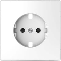 Merten Zentralplatte mit erhöhtem Berührungsschutz aus Thermoplast weiß, Retail