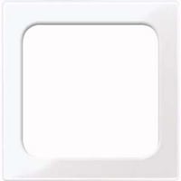 Merten Zentralplatte ohne Lichtsignal-Einsatz, Thermoplast, glänzend weiß, Retail