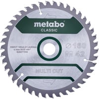 Metabo Kreissägeblatt "multi cut - classic", 160x20 Z42 FZ/TZ 5° für Handkreissägen