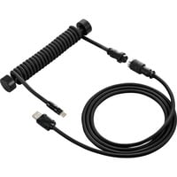 Sharkoon SGK50 Aviator Kabel Titan/Black schwarz, 1,85 Meter, Spiralkabel für SKILLER SGK50